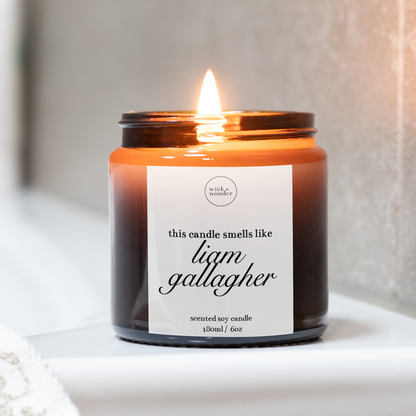 Smells Like Liam Gallagher Candle, Oasis Gifts