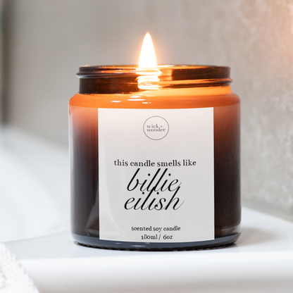 Billie Eilish Candle, Gift For Music Lover
