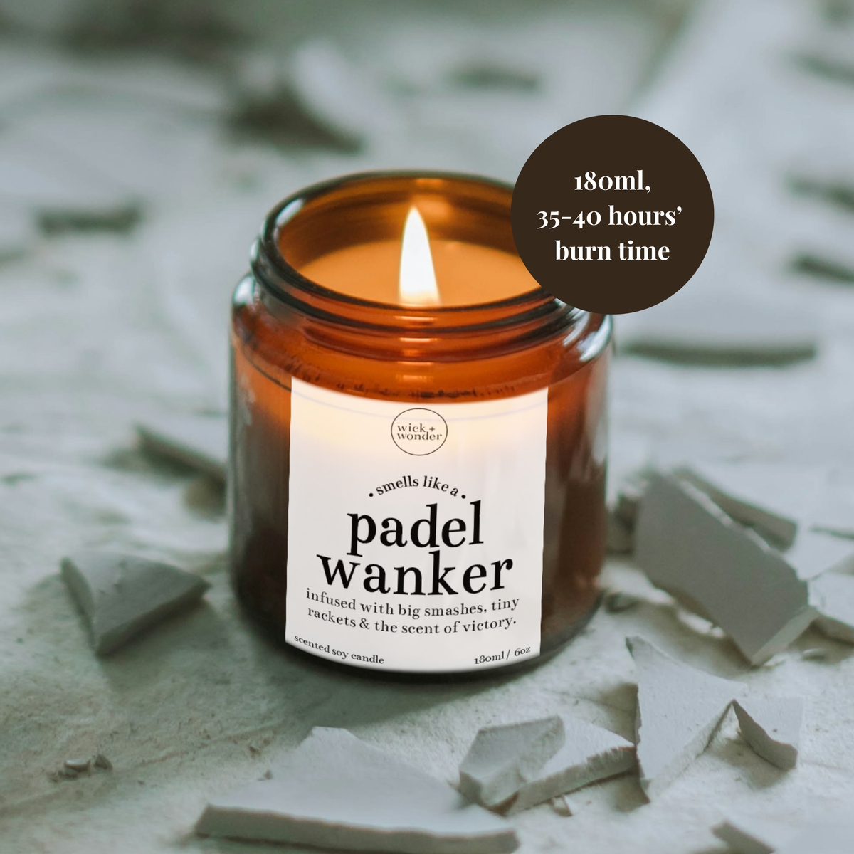 Padel Wanker Candle, Padel Gift Idea