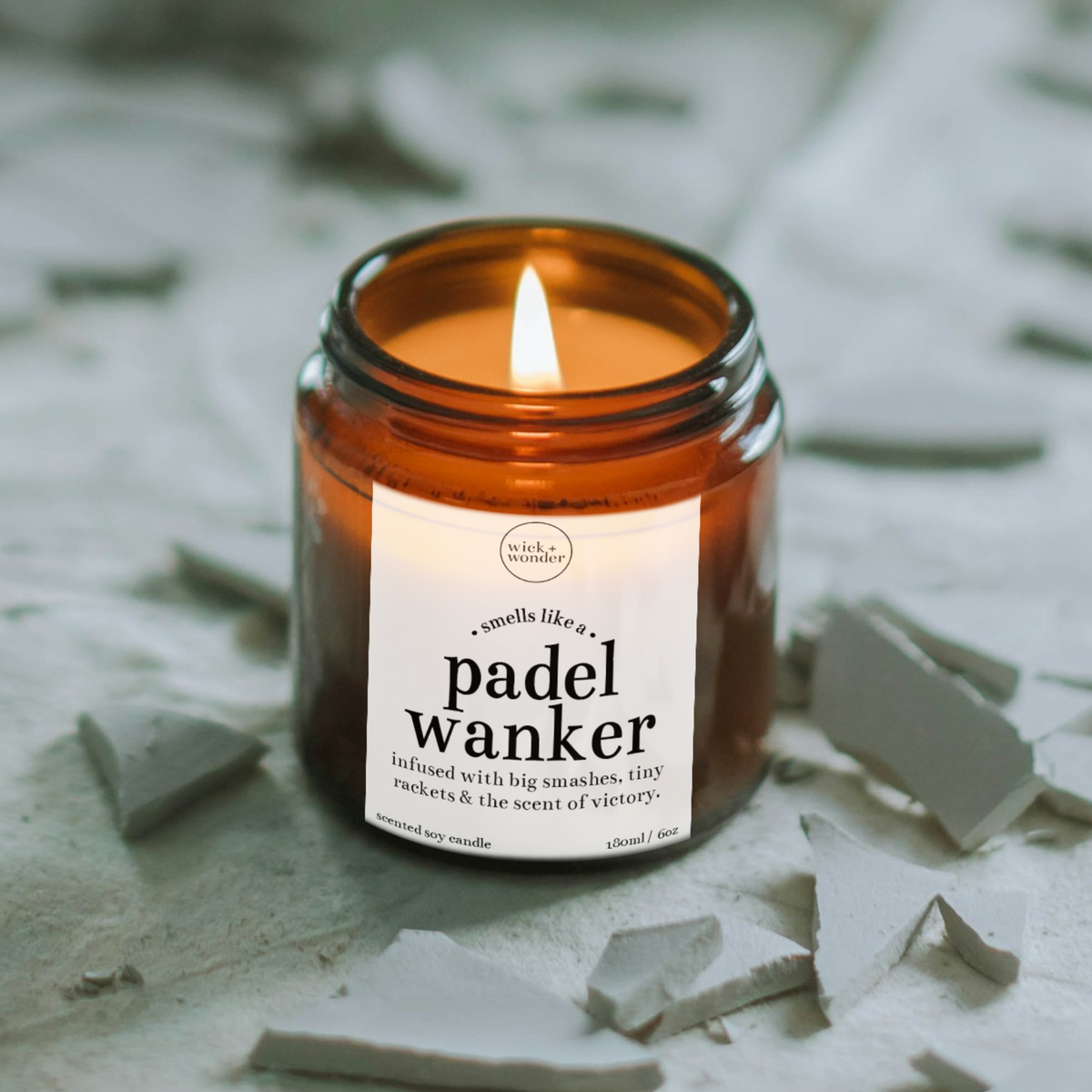 Padel Wanker Candle, Padel Gift Idea