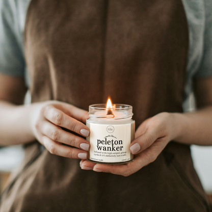 Peleton Wanker Candle, Spin Class Gifts