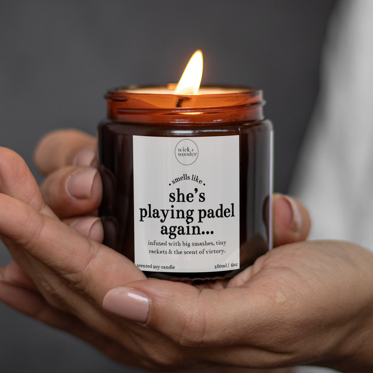 Padel Gift For Her, She's Playing Padel Again Candle