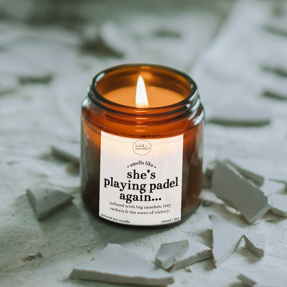 Padel Gift For Her, She's Playing Padel Again Candle