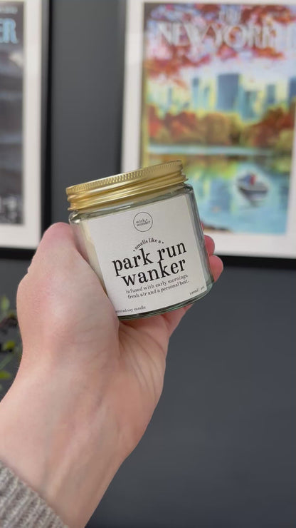 Park Run Wanker Candle, Park Run Gift
