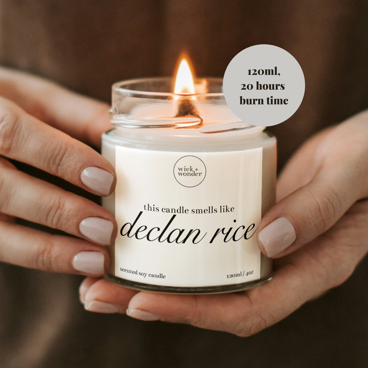 Declan Rice Candle, Arsenal Gifts