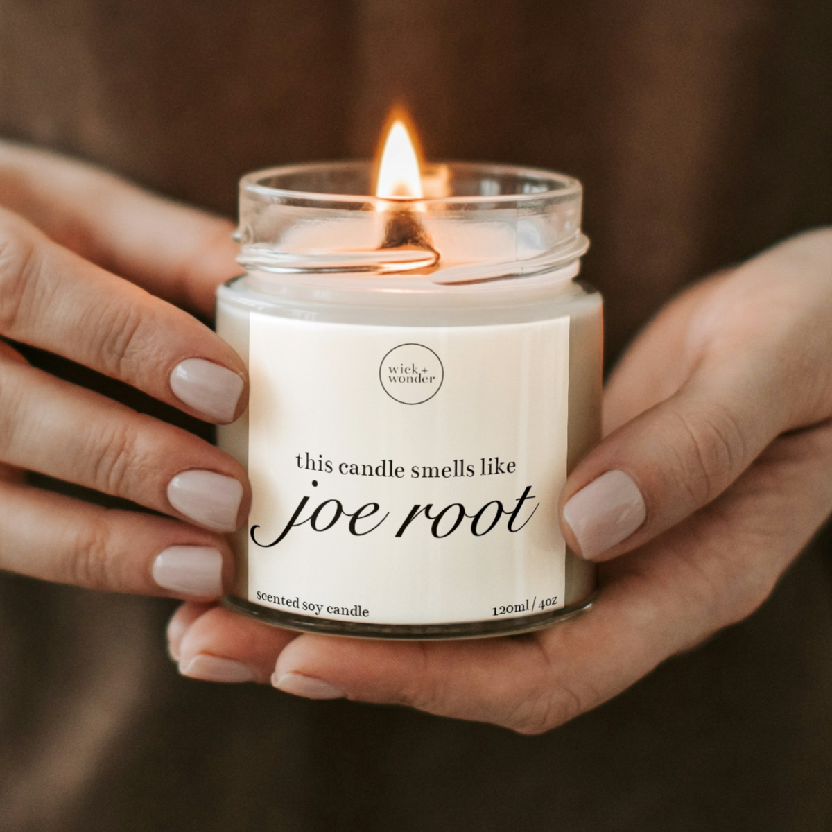 Funny Cricket Gifts, Joe Root Candle
