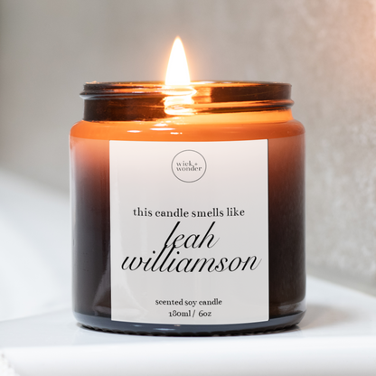 Smells Like Leah Williamson Candle, Women's Football Gifts