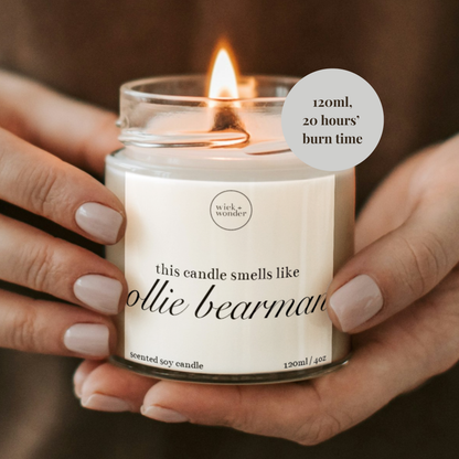 Ollie Bearman Candle, Funny Formula One Gift