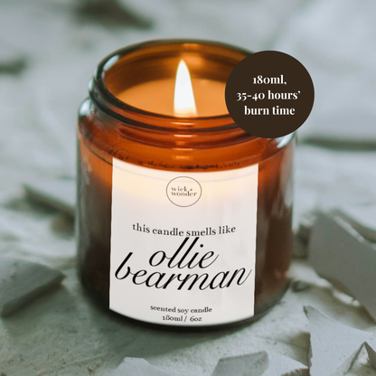 Ollie Bearman Candle, Funny Formula One Gift