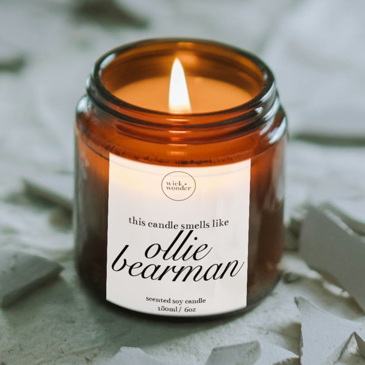 Ollie Bearman Candle, Funny Formula One Gift