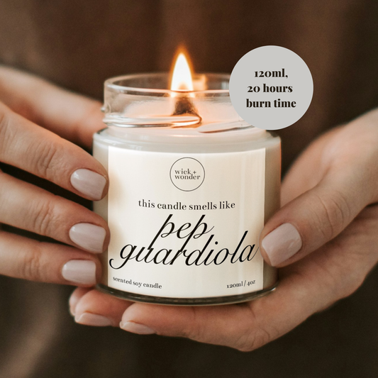 Pep Guardiola Candle, Man City Gifts