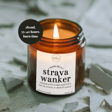 Load image into Gallery viewer, Strava Wanker Candle, Funny Running Gift
