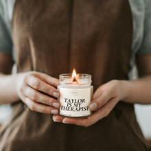 Load image into Gallery viewer, Taylor Swift Is My Therapist Candle, Swiftie Gifts
