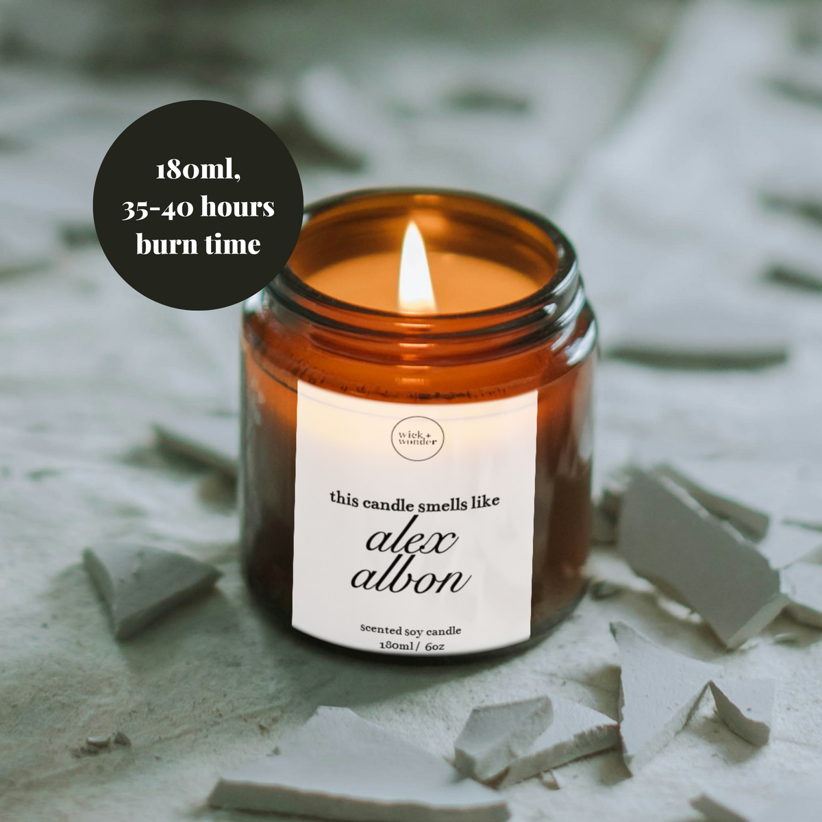 Alex Albon Candle, Formula One Gifts