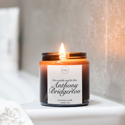 Anthony Bridgerton Candle, Bridgerton Gifts, Bridgerton Candle