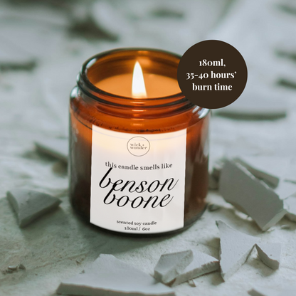 Benson Boone Candle, Music Lover Gift