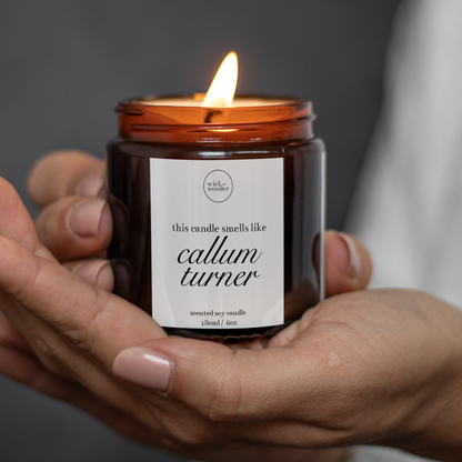 Smells Like Callum Turner Candle, Celebrity Candles