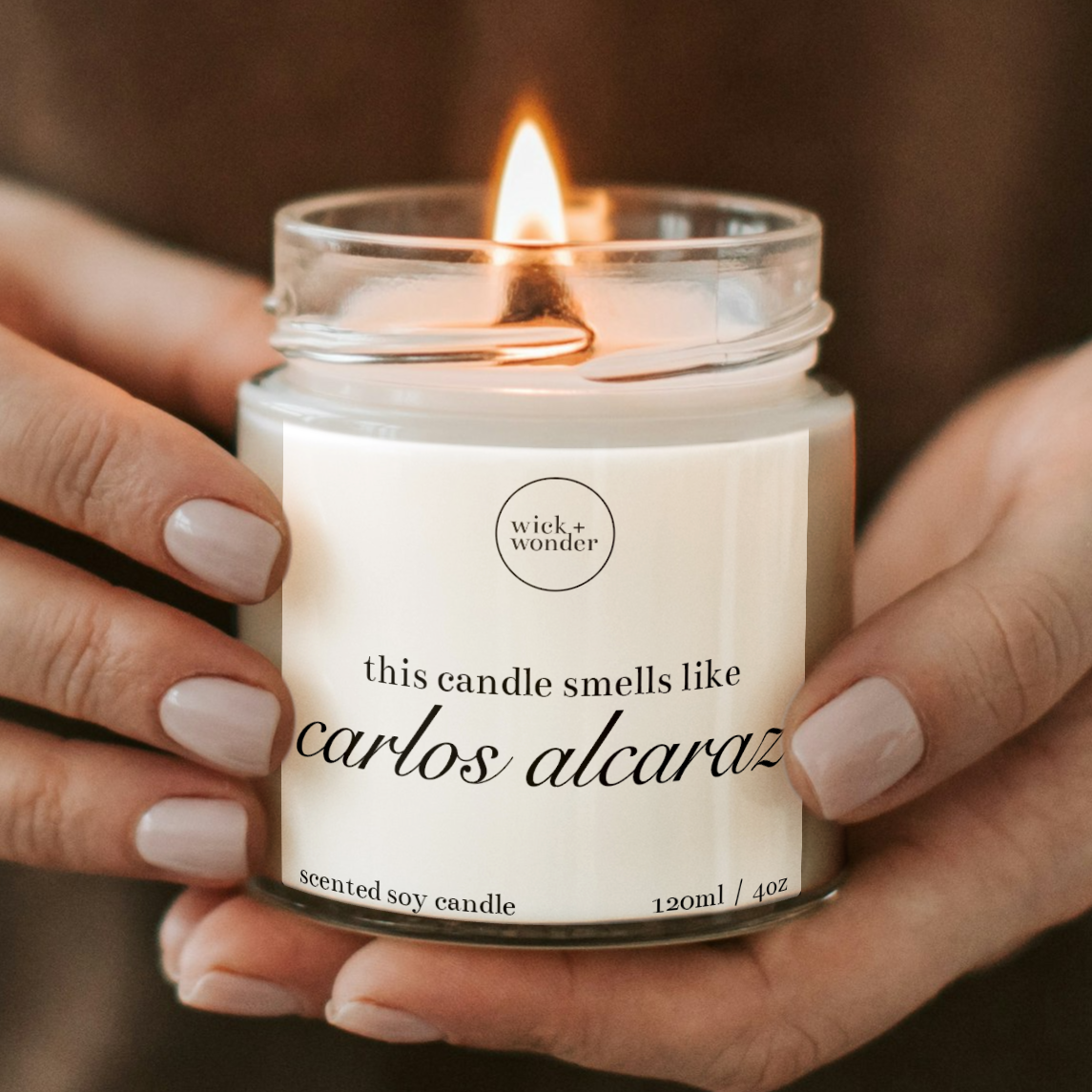Carlos Alcaraz Gift Candle, Funny Tennis Gifts