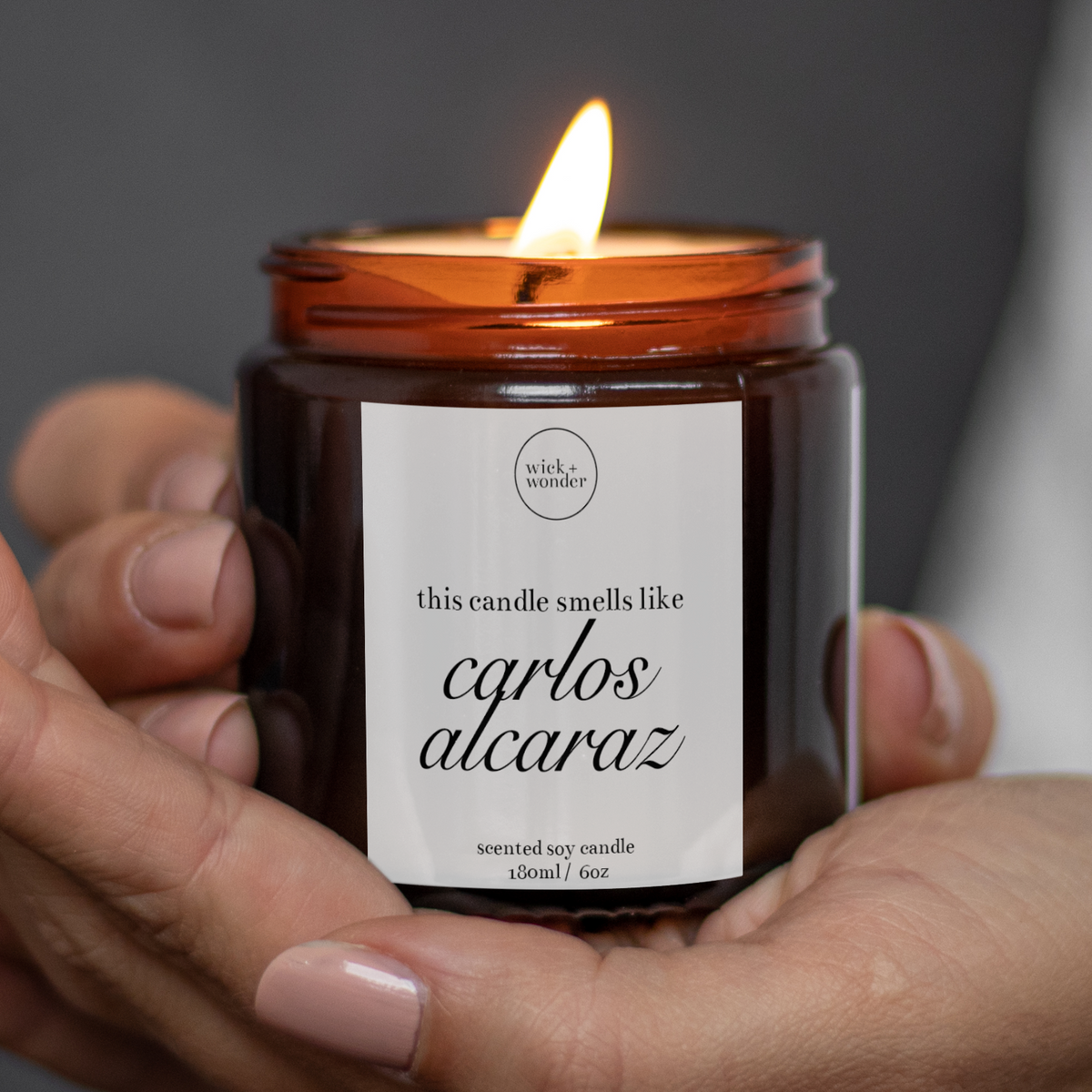 Carlos Alcaraz Gift Candle, Funny Tennis Gifts