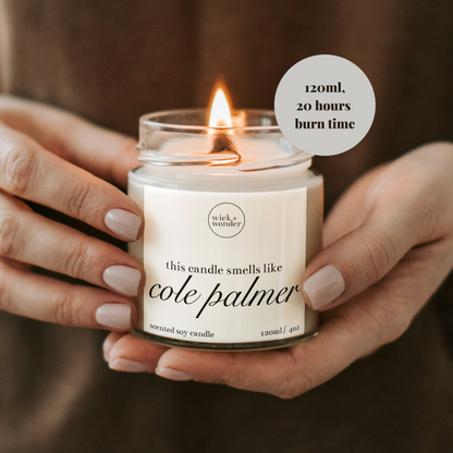 Smells Like Cole Palmer Candle, Football Gifts