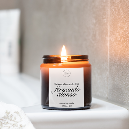 Smells Like Fernando Alonso Candle, Formula One Gifts
