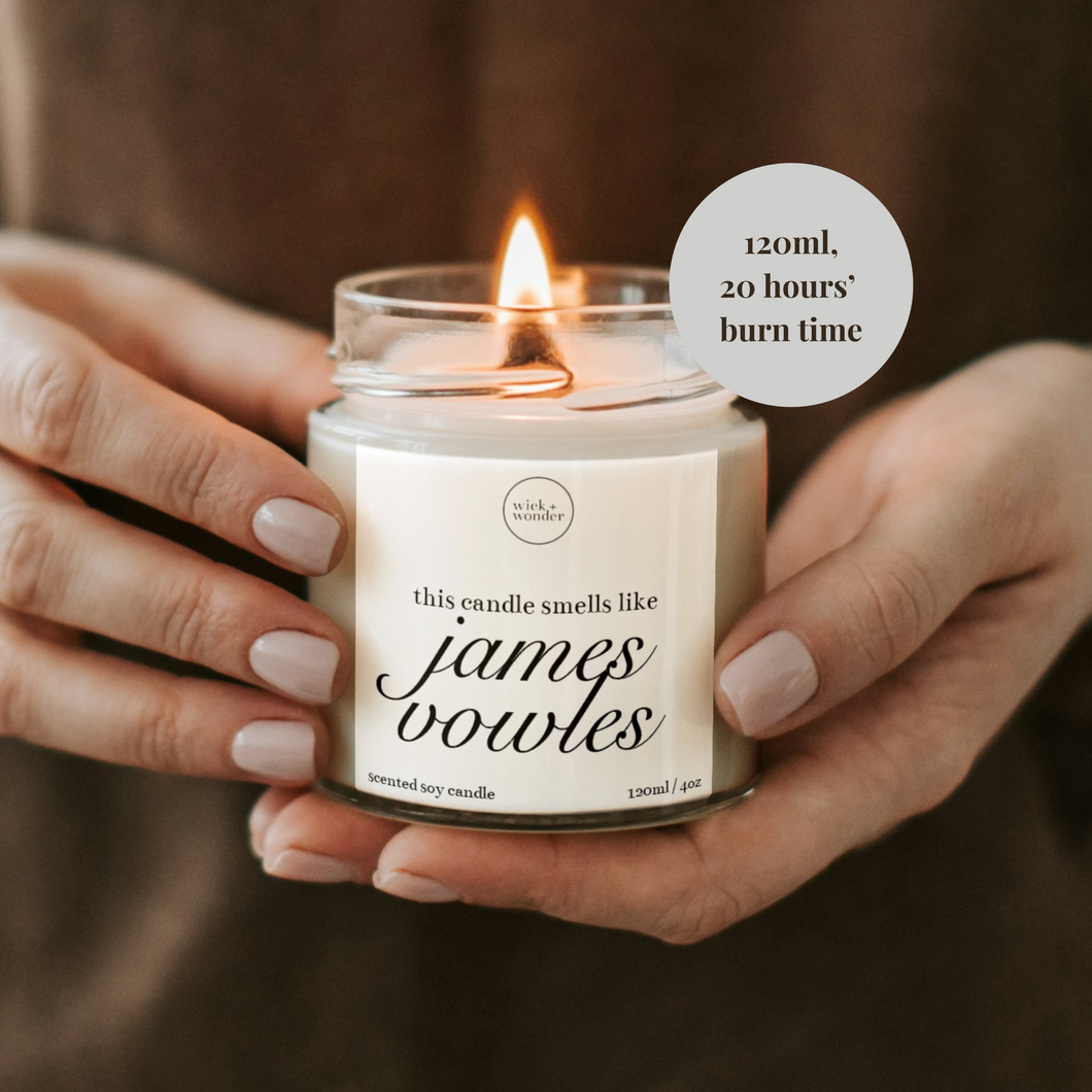 James Vowles Candle, Funny Formula One Gifts