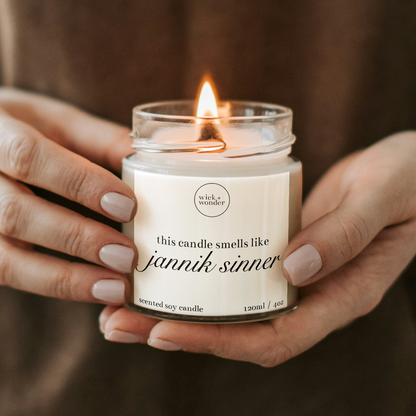 Jannik Sinner Candle, Funny Tennis Gifts