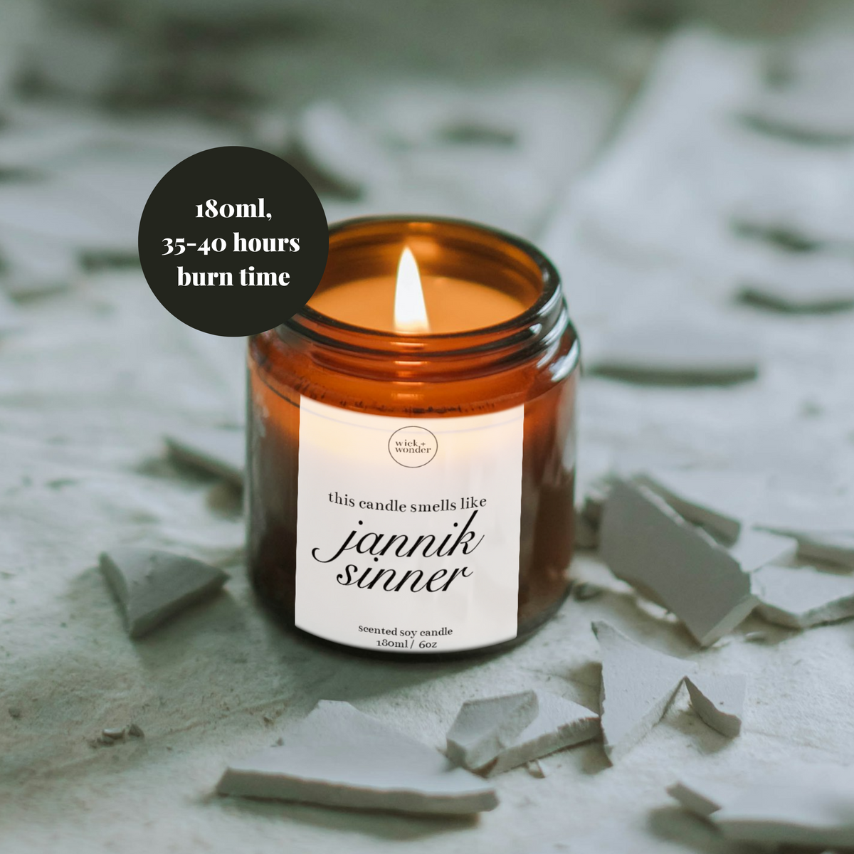 Jannik Sinner Candle, Funny Tennis Gifts