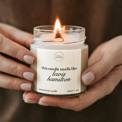 Smells Like Lewis Hamilton Candle, Formula One Gifts