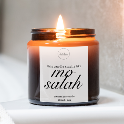 Mo Salah Candle, Liverpool Football Gifts