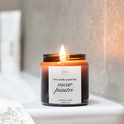 Oscar Piastri Candle, Formula One Gifts