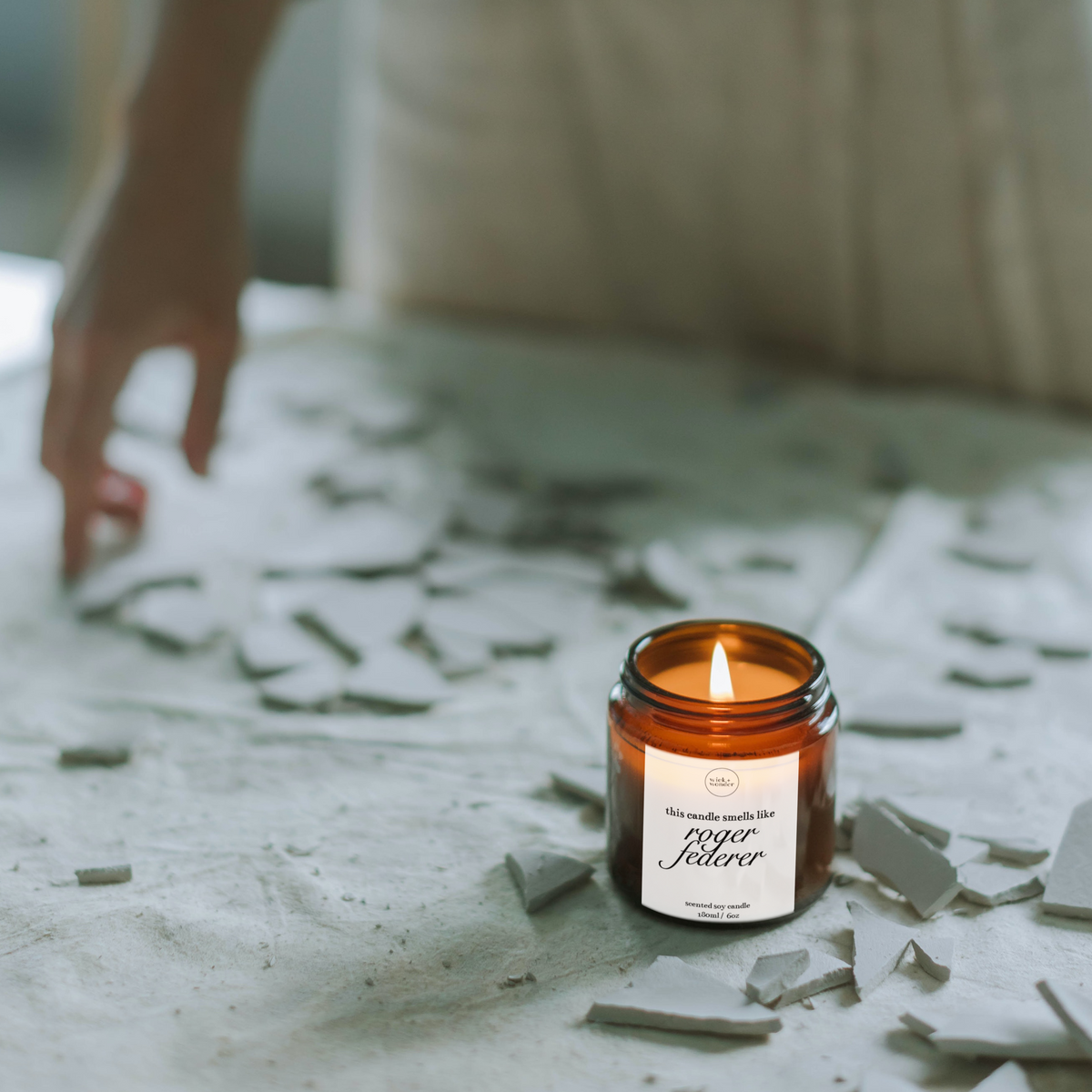 Roger Federer Candle, Funny Tennis Gifts