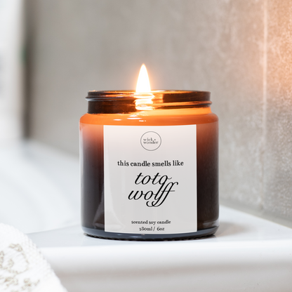 Smells Like Toto Wolff Candle, Formula One Gifts
