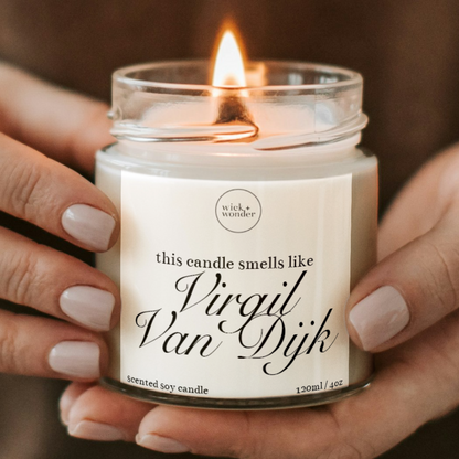 Virgil Van Dijk Candle, Funny Football Gifts