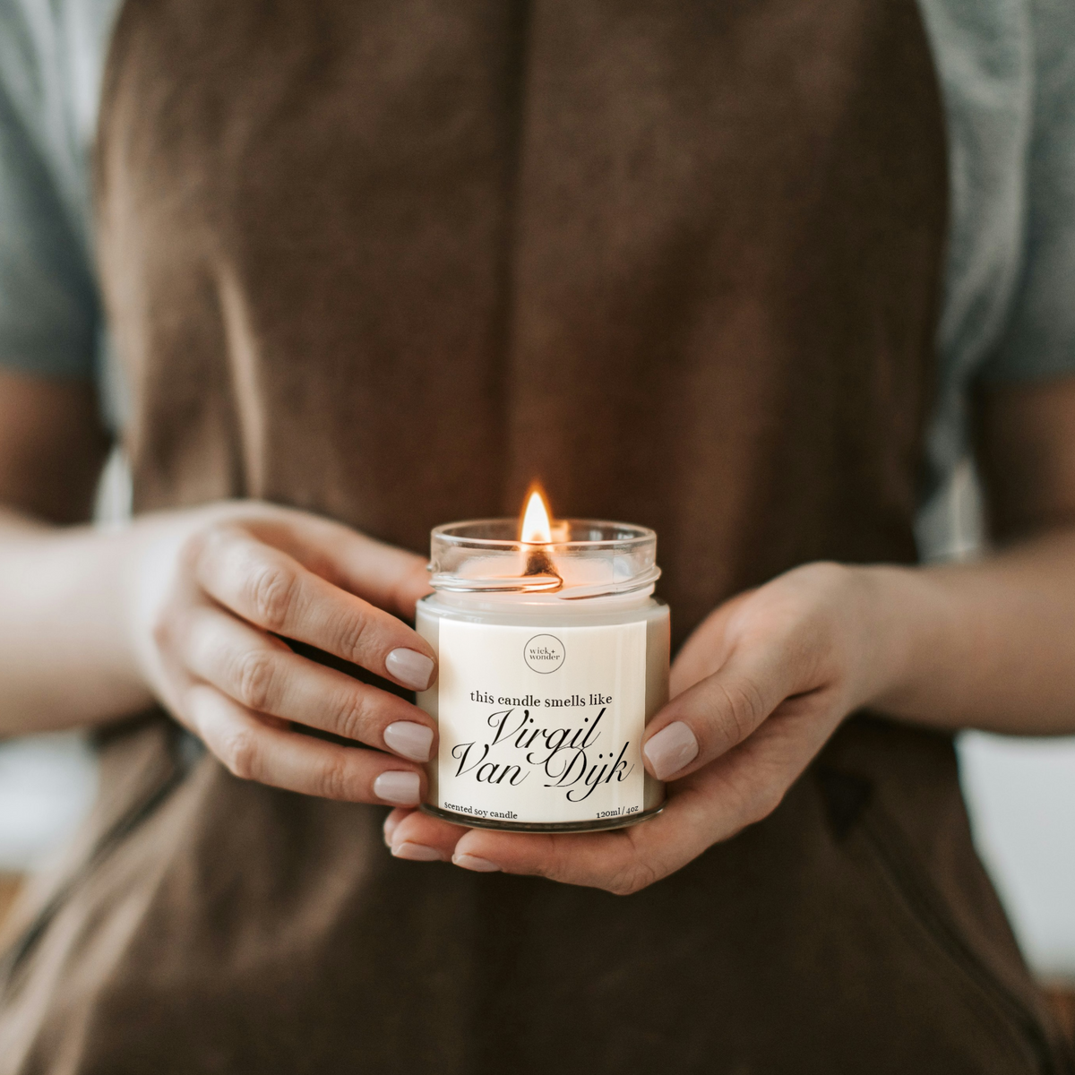 Virgil Van Dijk Candle, Funny Football Gifts