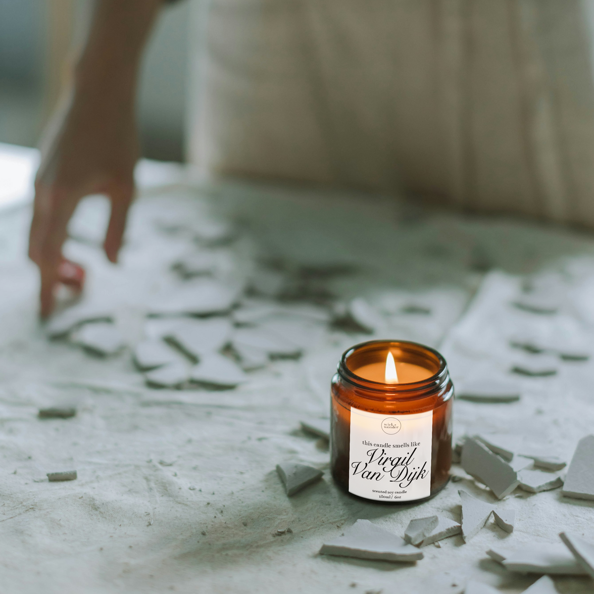 Virgil Van Dijk Candle, Funny Football Gifts