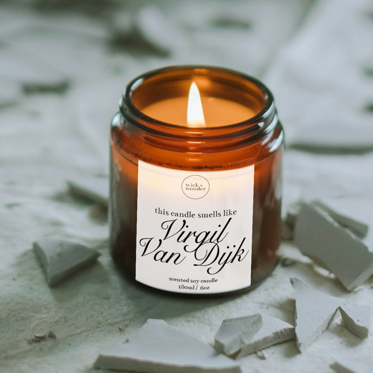 Virgil Van Dijk Candle, Funny Football Gifts