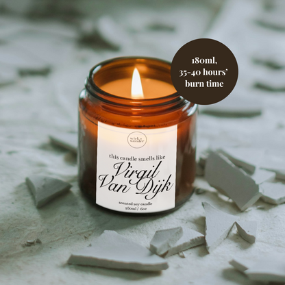 Virgil Van Dijk Candle, Funny Football Gifts