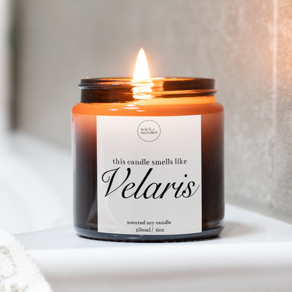 Velaris ACOTAR Candle, Book Lover Gifts