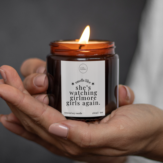 Watching Gilmore Girls Again Candle, Autumn Gifts