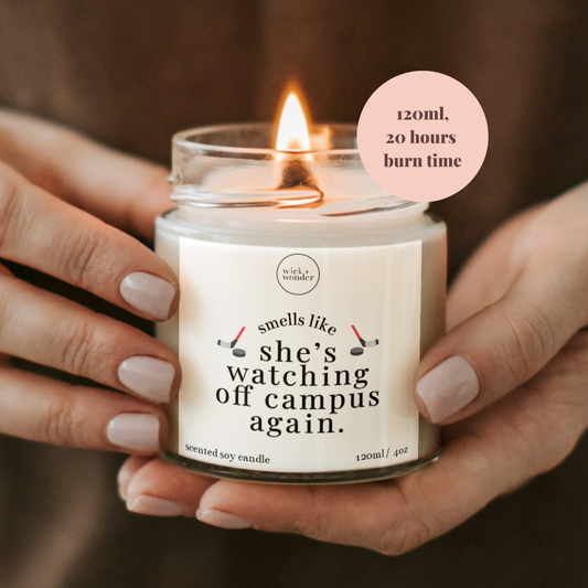 Off Campus Gifts, Watching Off Campus Again Candle