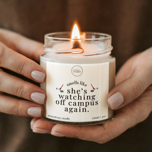Load image into Gallery viewer, Off Campus Gifts, Watching Off Campus Again Candle
