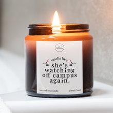 Load image into Gallery viewer, Off Campus Gifts, Watching Off Campus Again Candle
