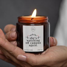 Load image into Gallery viewer, Off Campus Gifts, Watching Off Campus Again Candle
