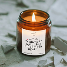 Load image into Gallery viewer, Off Campus Gifts, Watching Off Campus Again Candle
