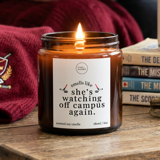 Off Campus Gifts, Watching Off Campus Again Candle