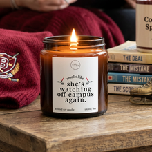 Load image into Gallery viewer, Off Campus Gifts, Watching Off Campus Again Candle
