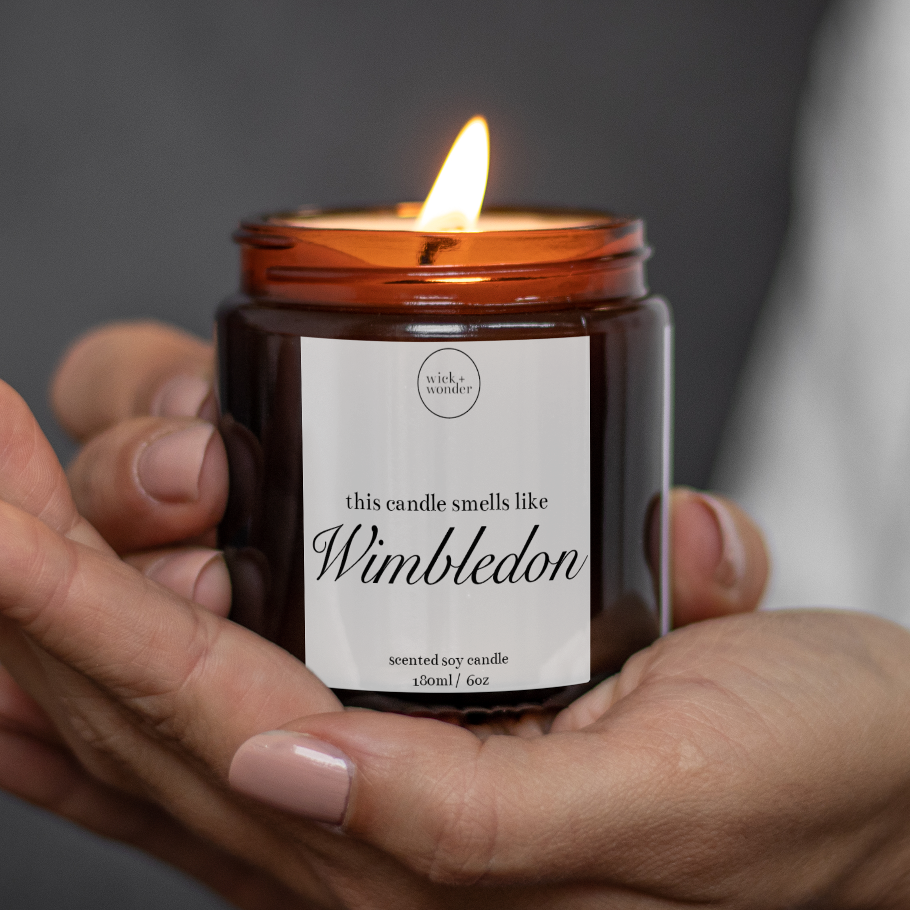 Smells Like Wimbledon Candle, Funny Tennis Gifts – wick + wonder