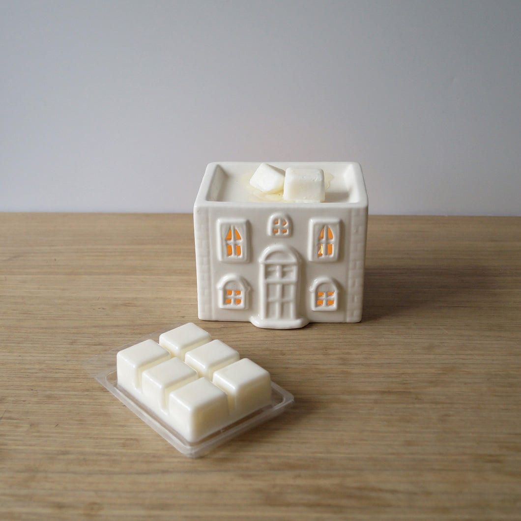 ceramic house wax melt burner – with FREE wax melts