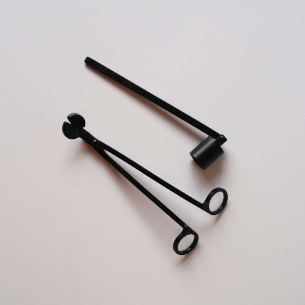 candle snuffer + wick trimmer set